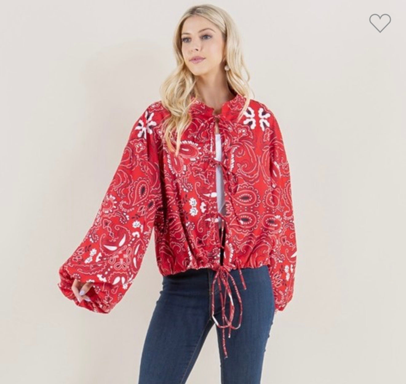 Bandana Print Jacket