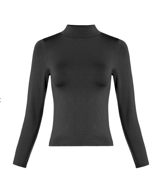 Basic Highneck Top - Black