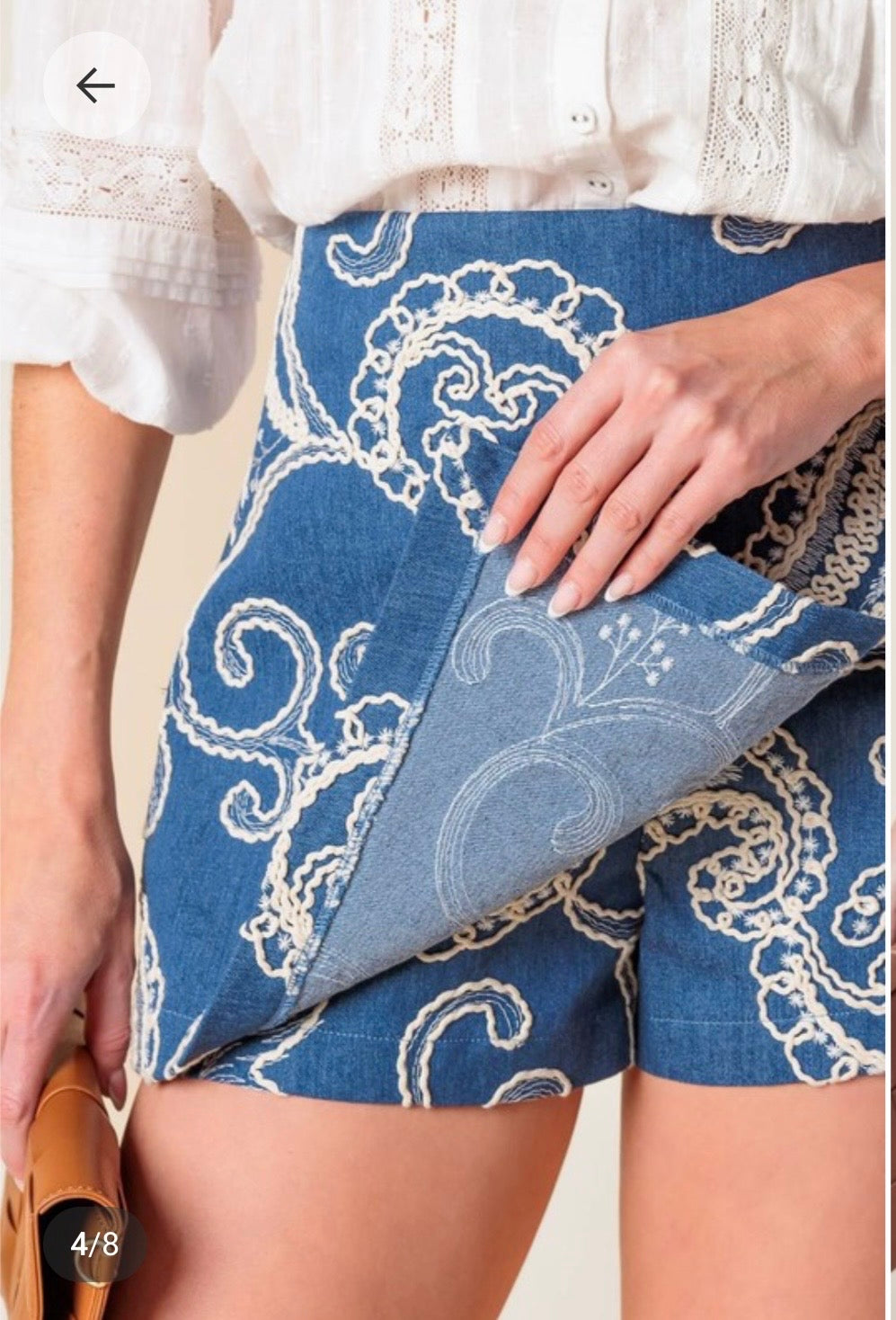 Indigo Skort