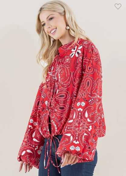 Bandana Print Jacket