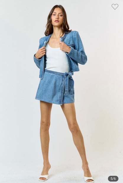 Denim Skort