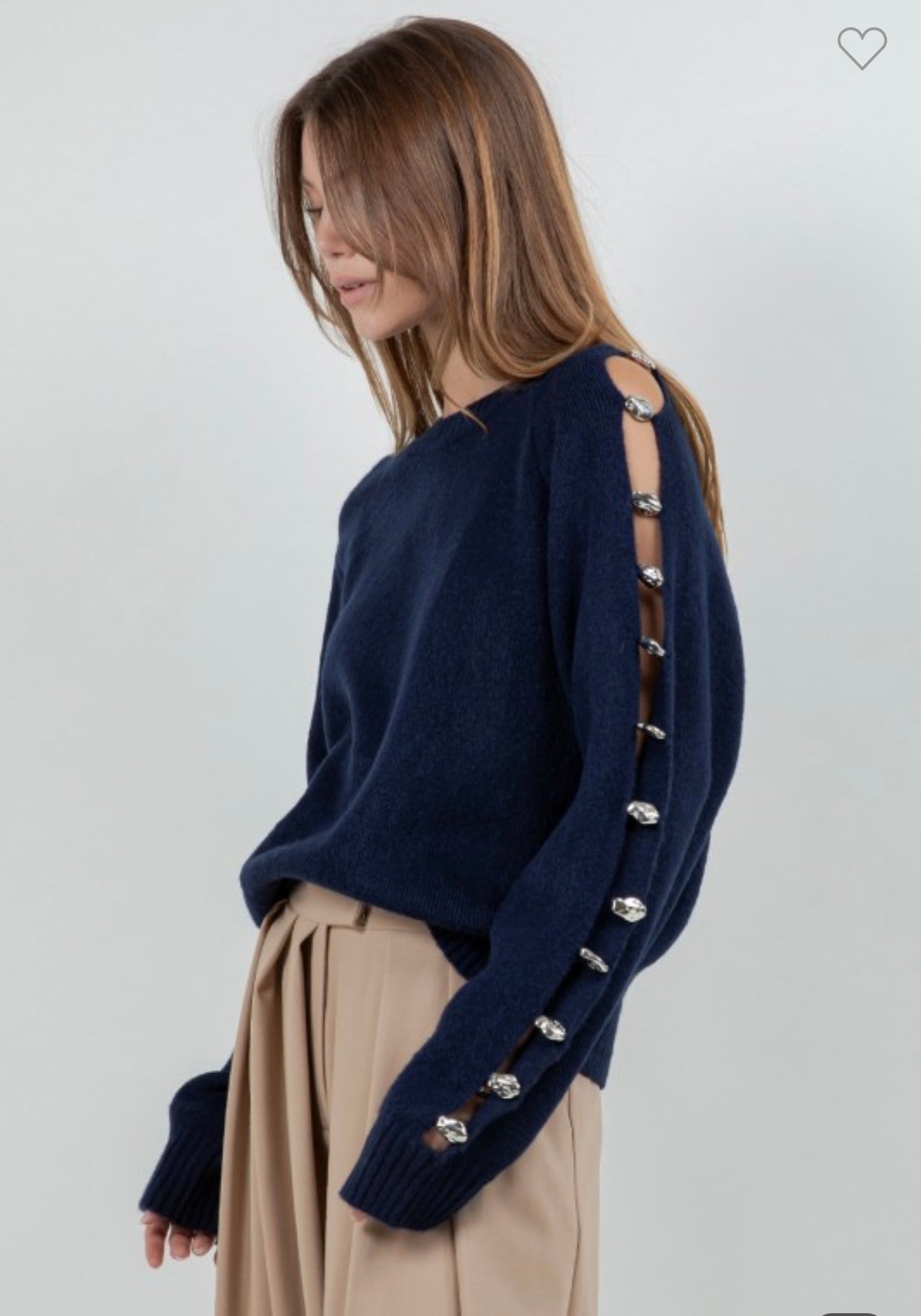 Metallic Accent Sweater