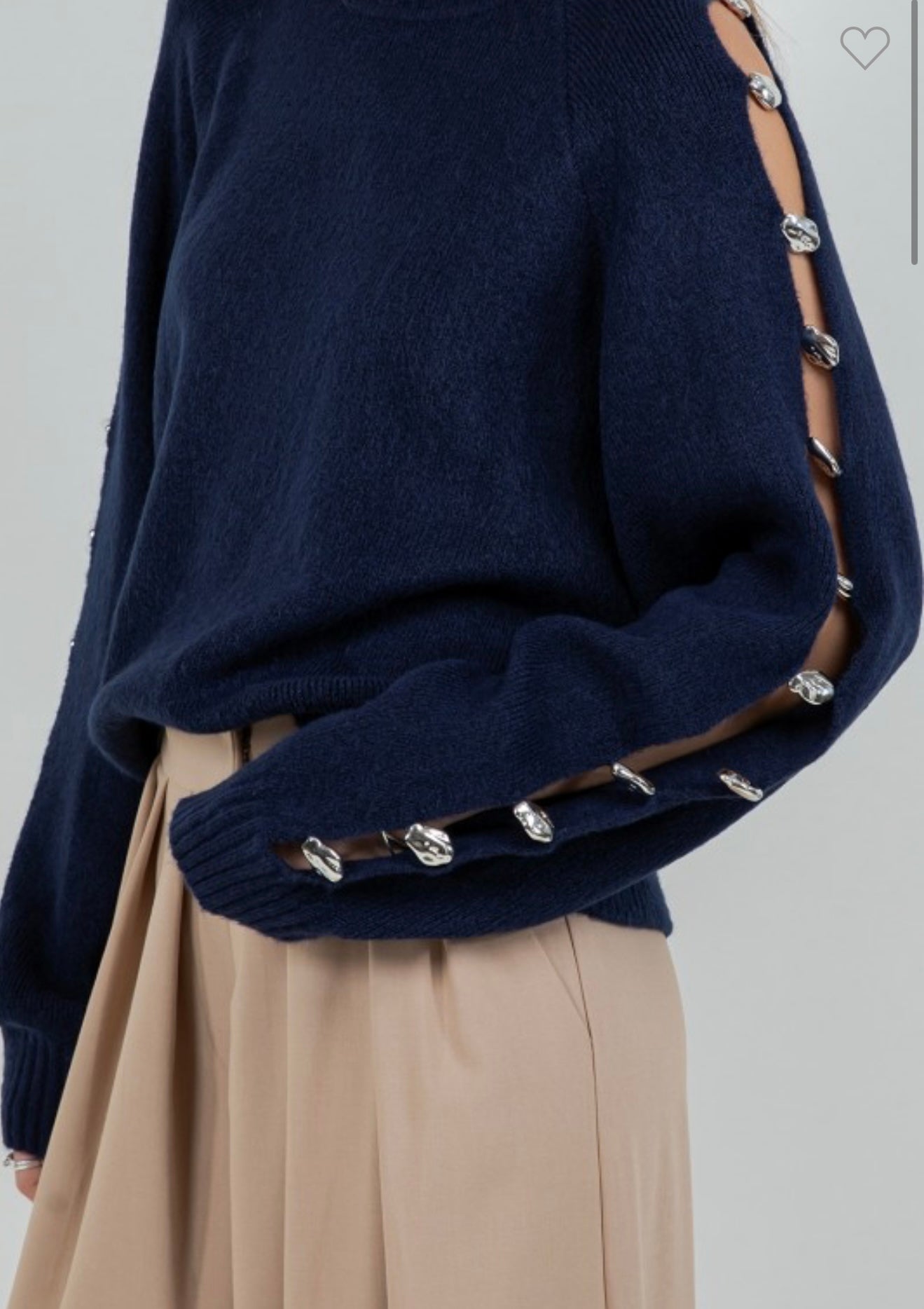 Metallic Accent Sweater