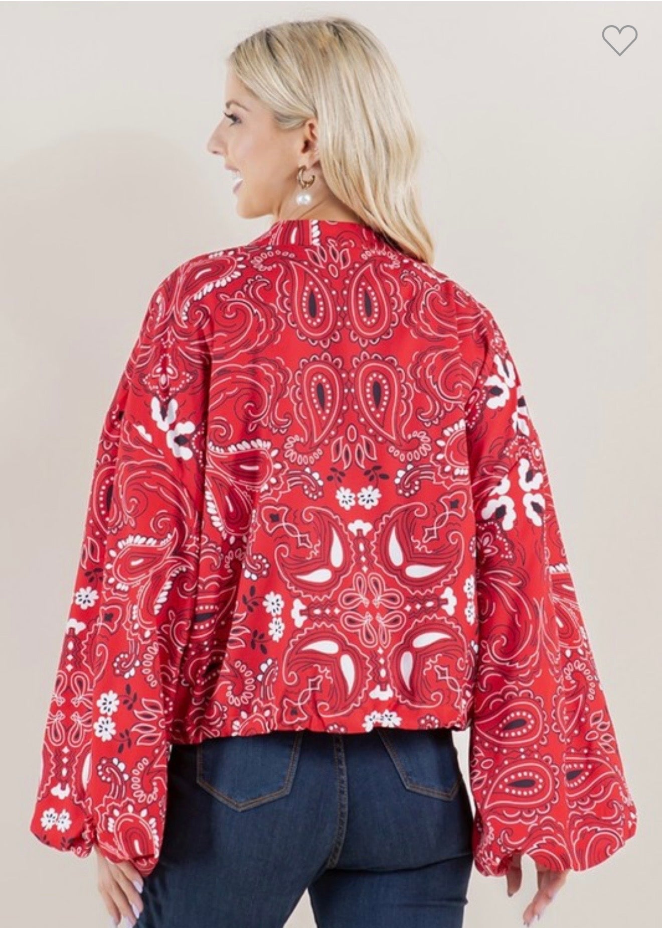 Bandana Print Jacket