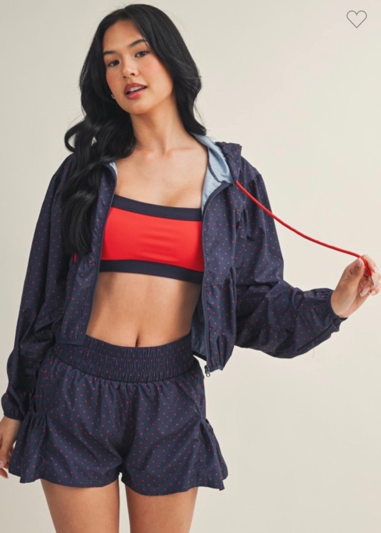 Polka Dot Nylon Jacket