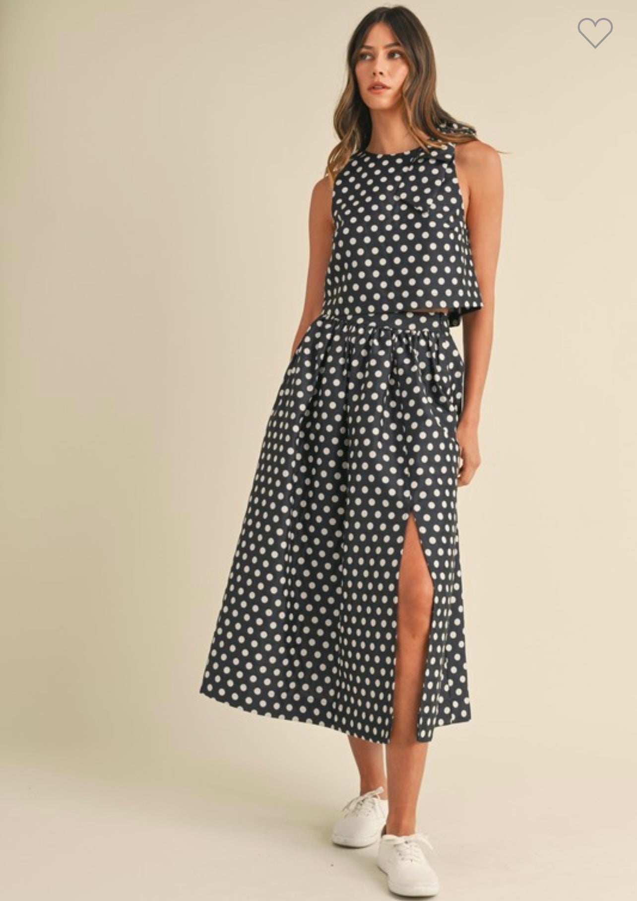 Julia Polka Navy Set