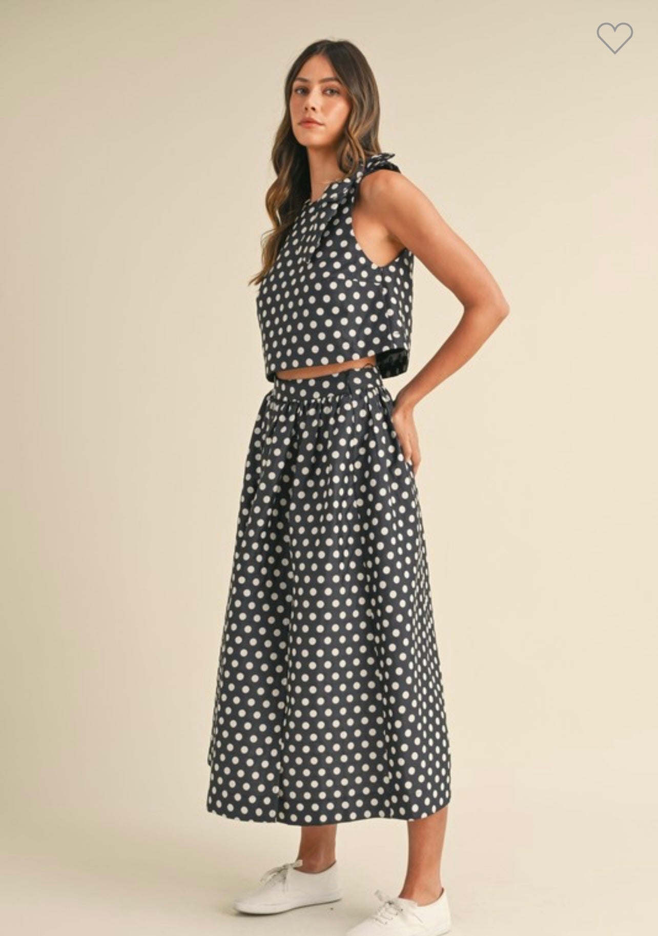 Julia Polka Navy Set