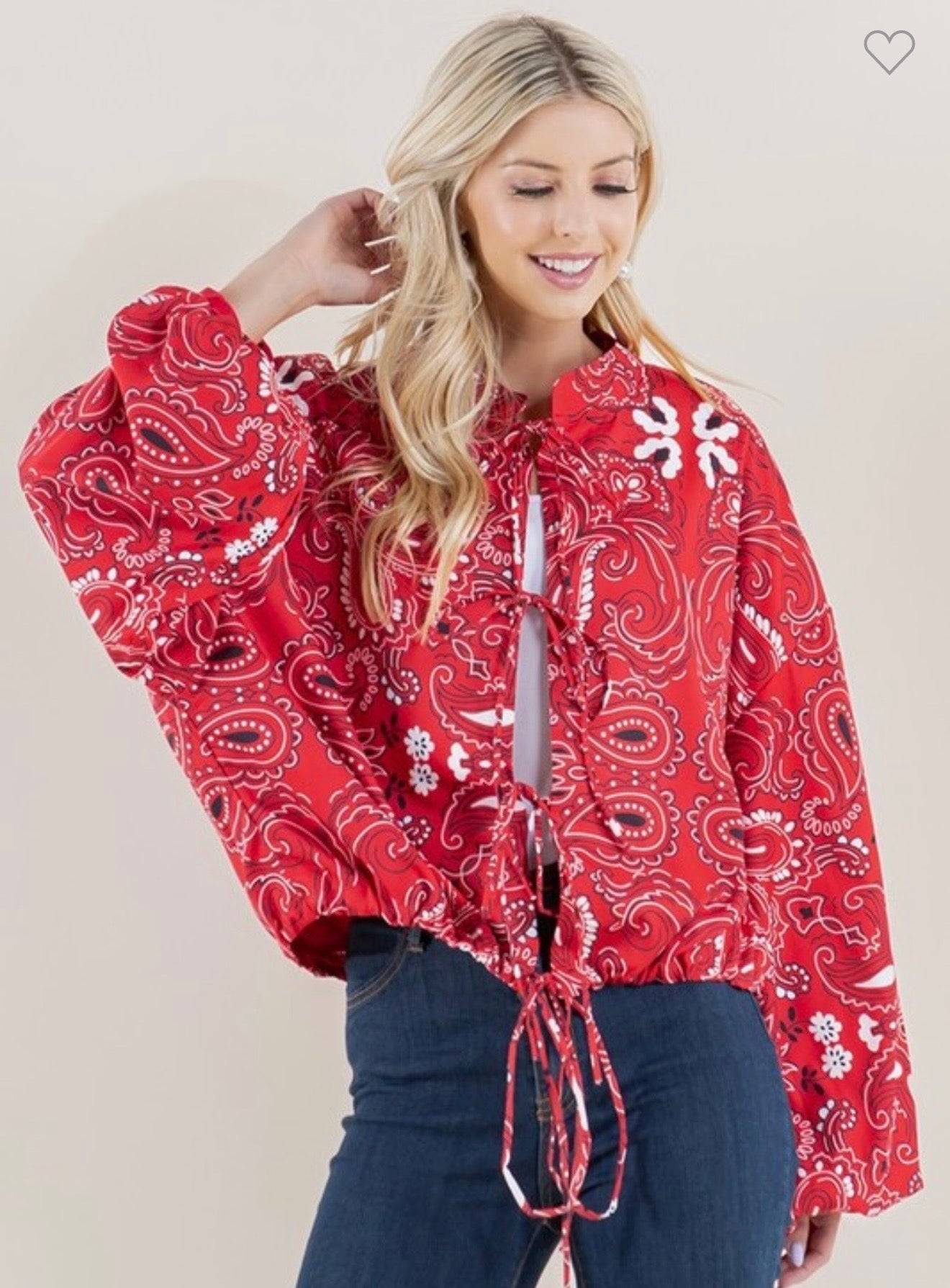 Bandana Print Jacket
