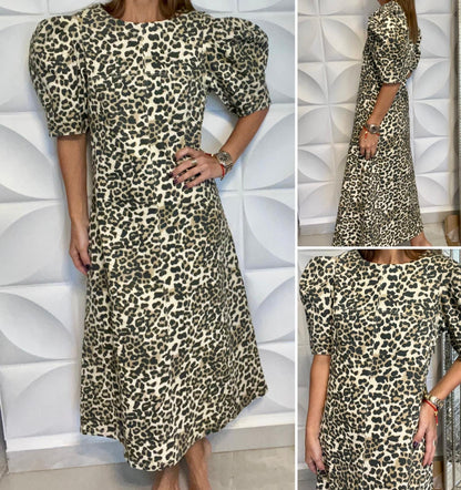 Caro Leopard Dress