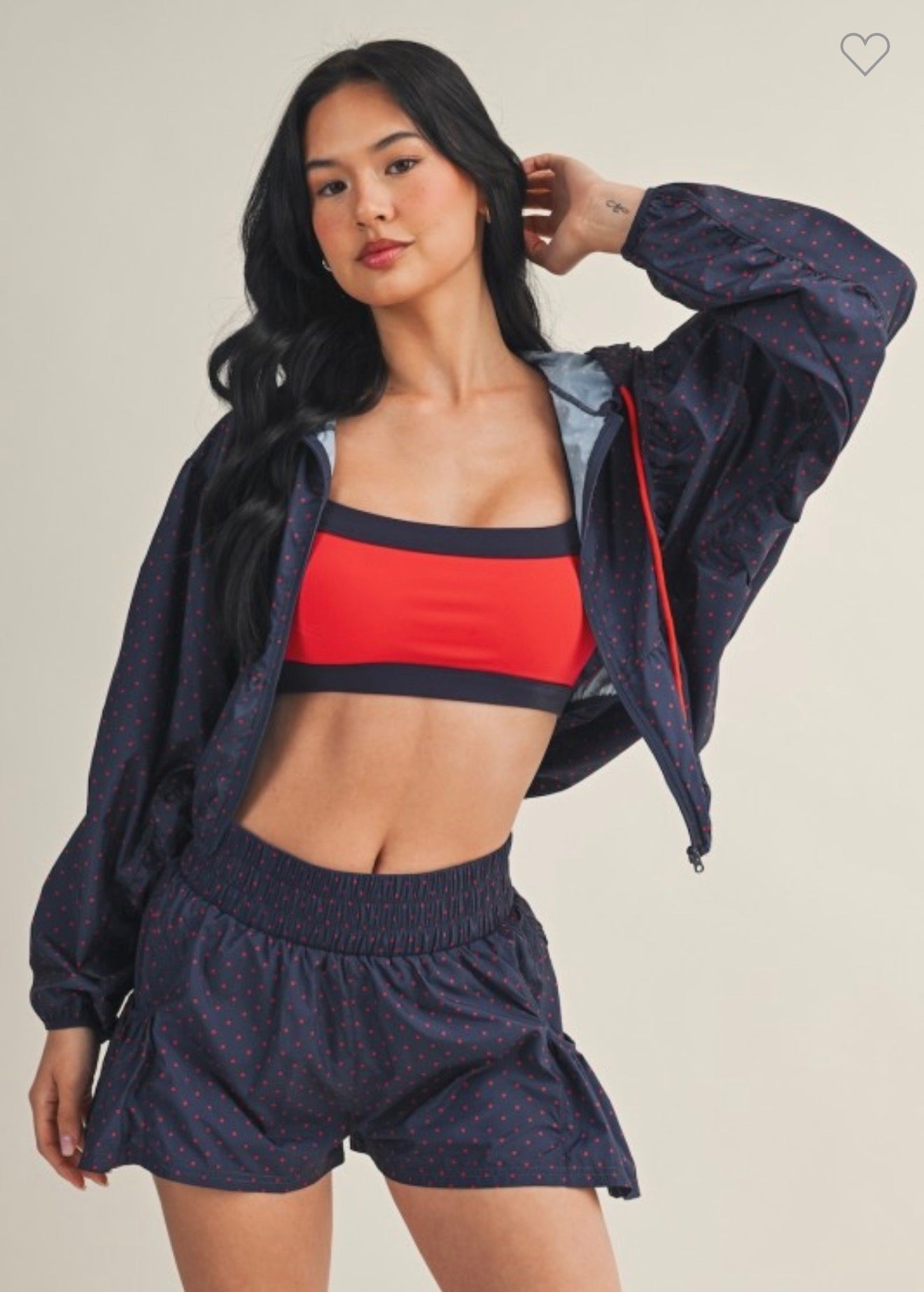Polka Dot Nylon Jacket