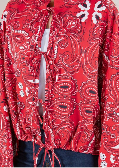 Bandana Print Jacket