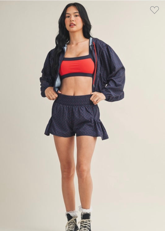 Polka Dot Nylon Jacket