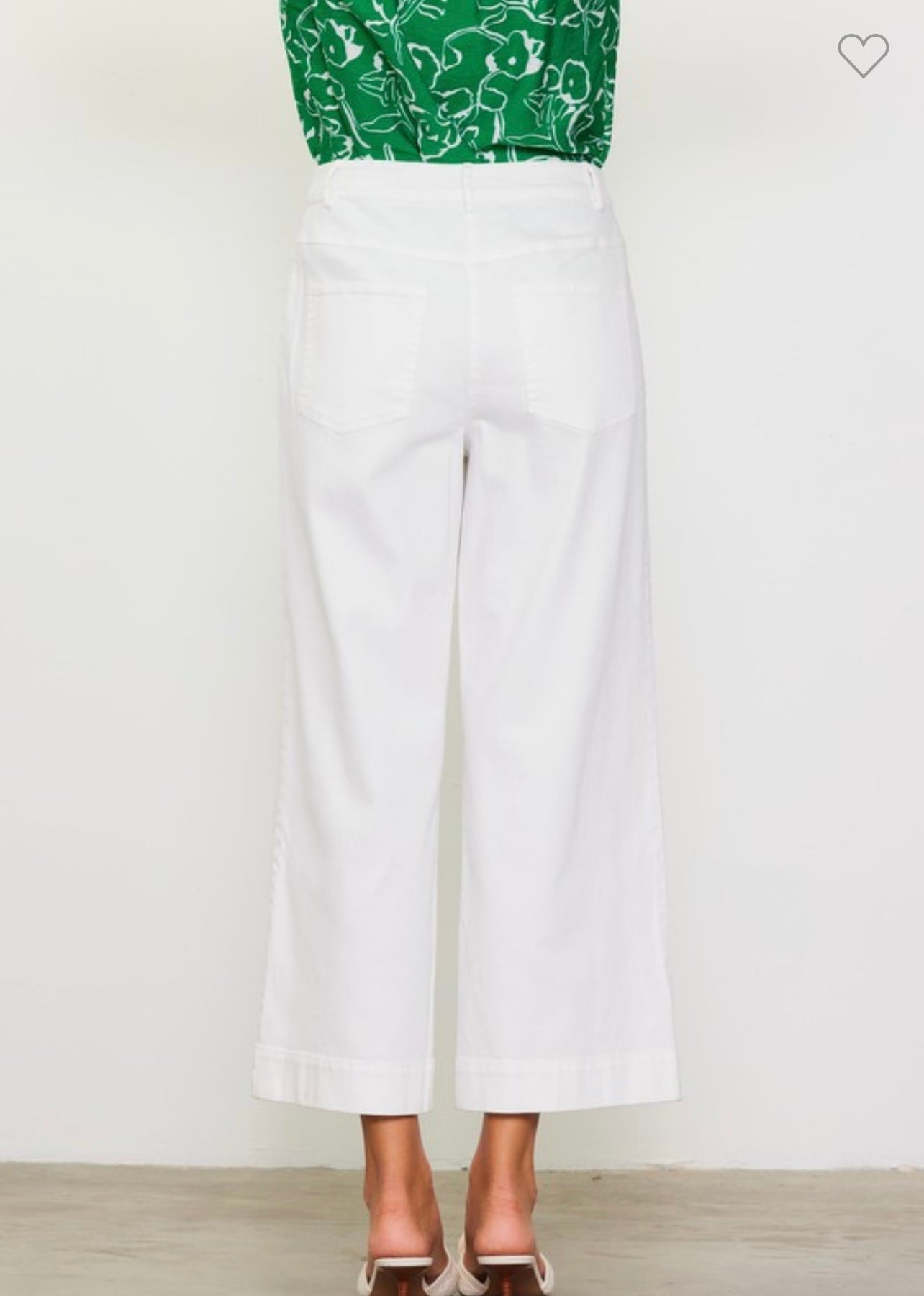 Twill Wide Leg Pants