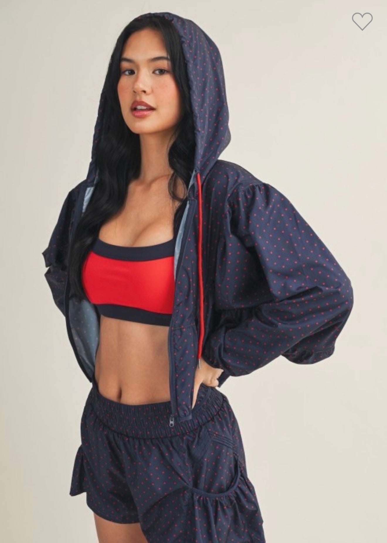 Polka Dot Nylon Jacket