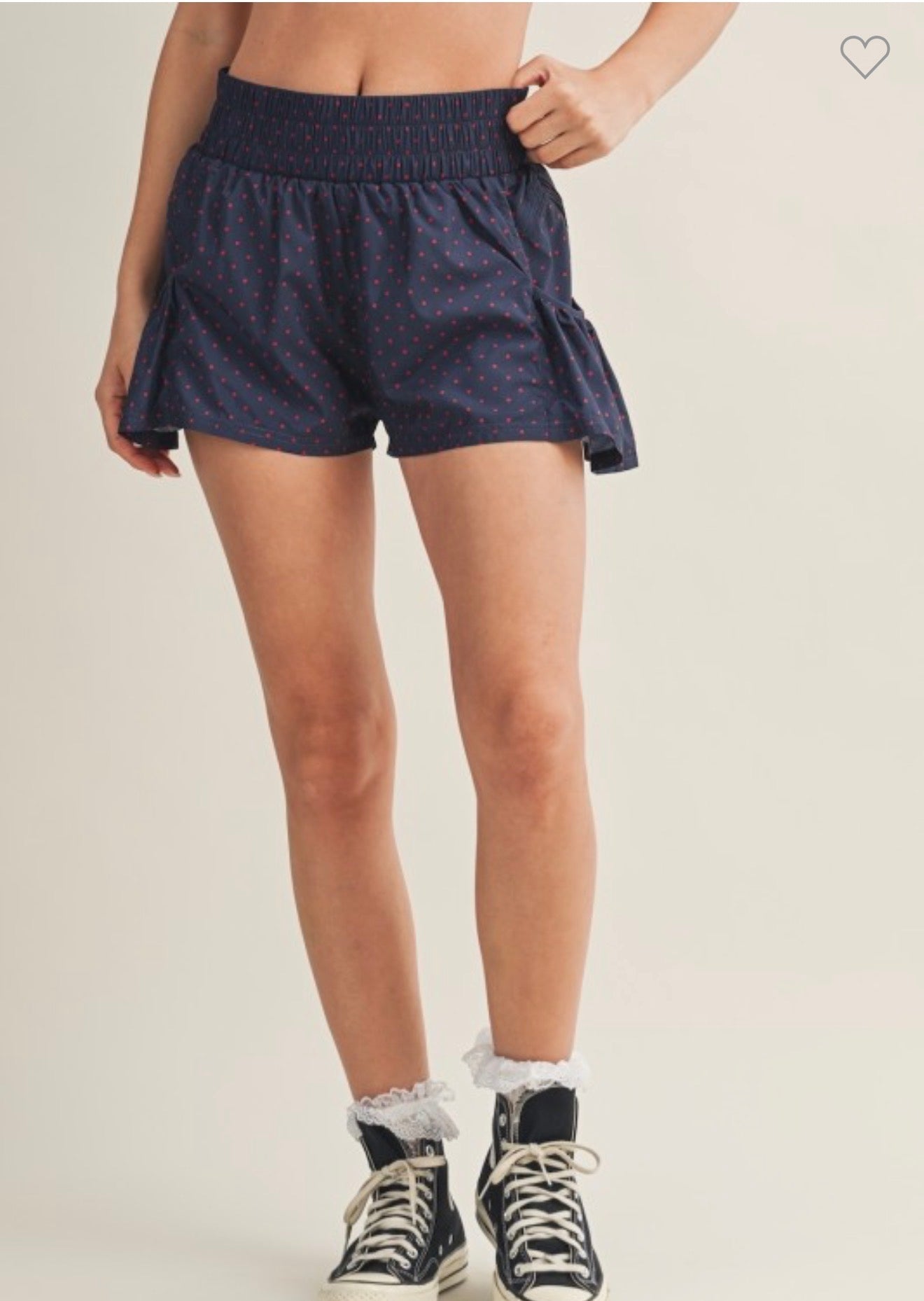 Polka Dot Nylon Short