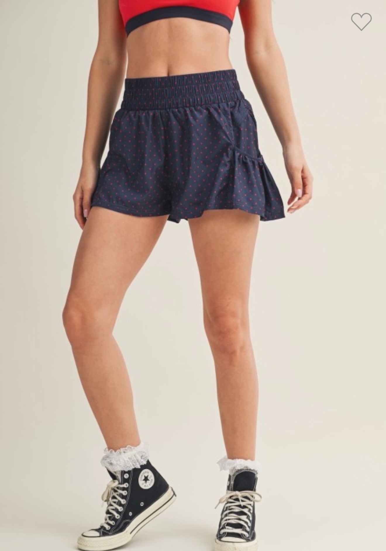 Polka Dot Nylon Short
