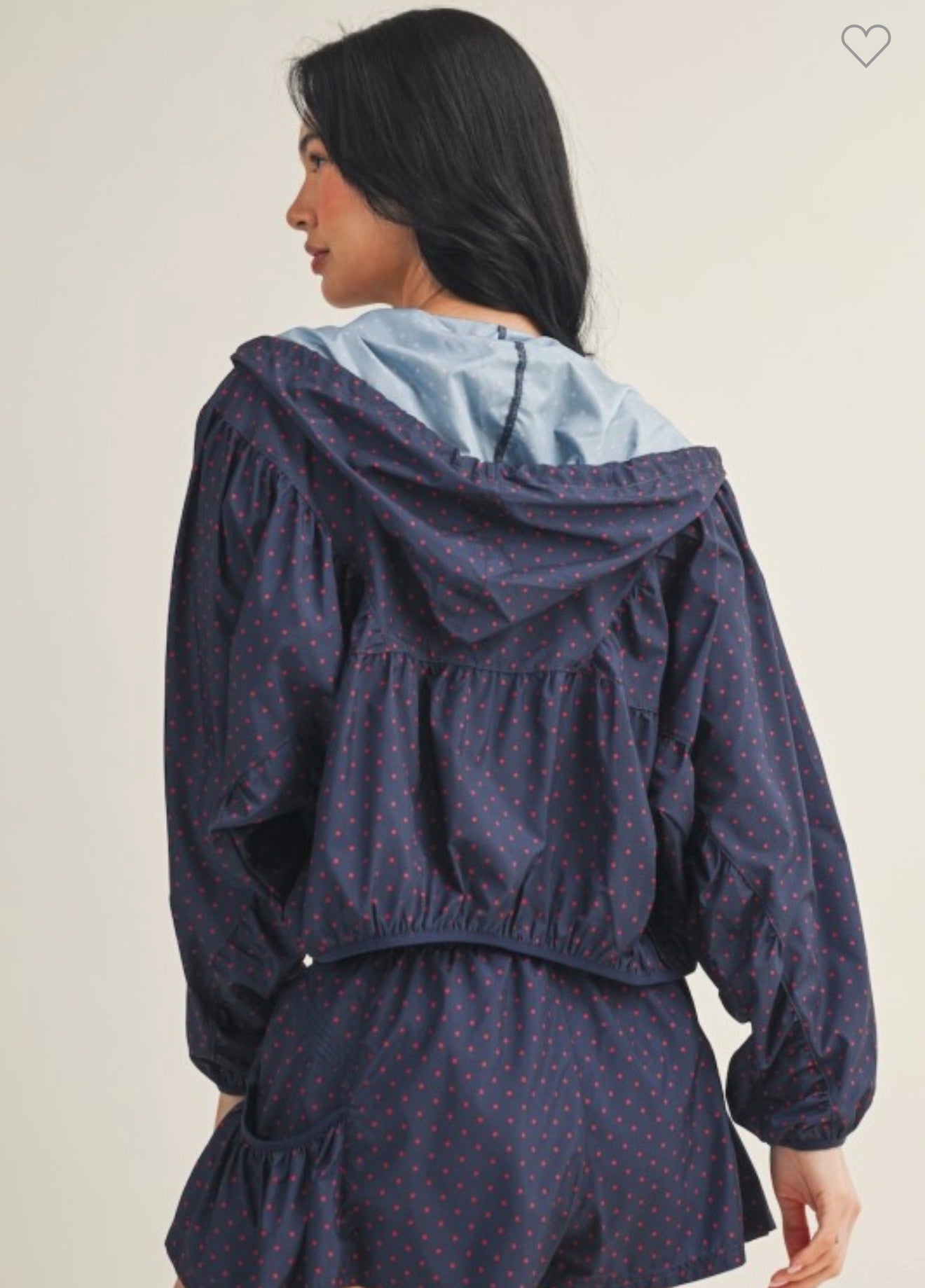 Polka Dot Nylon Jacket