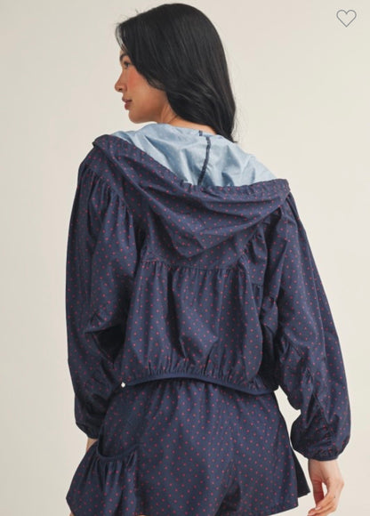 Polka Dot Nylon Jacket