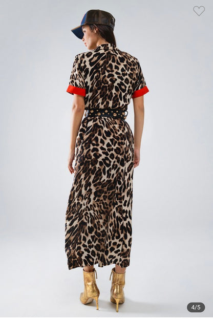 Maxi Leopard Dress