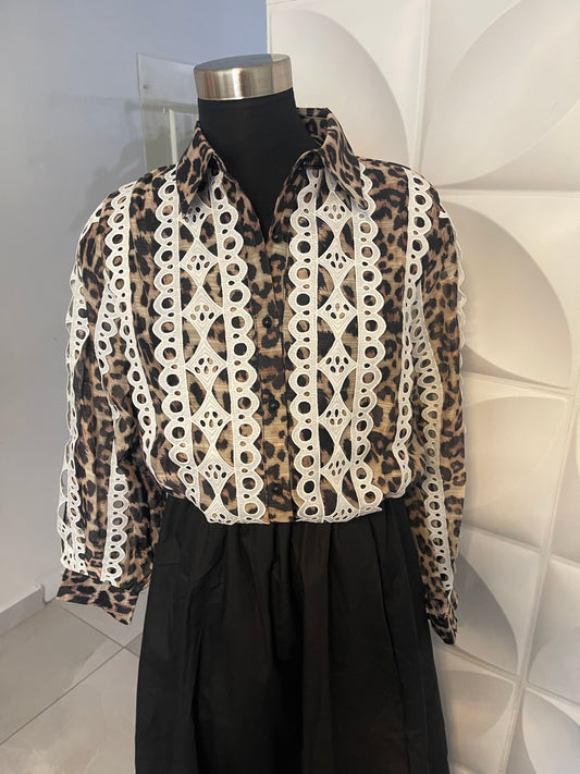 Animal Print Blouse