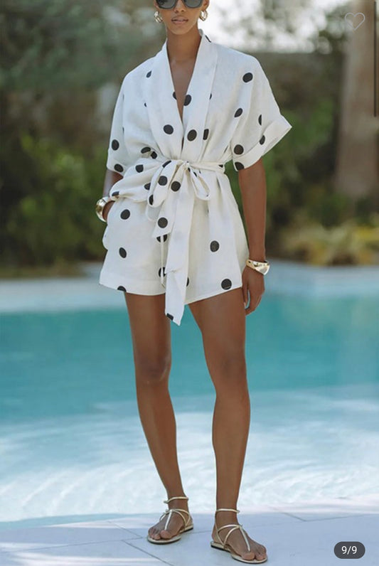 Polka Dot Short Set