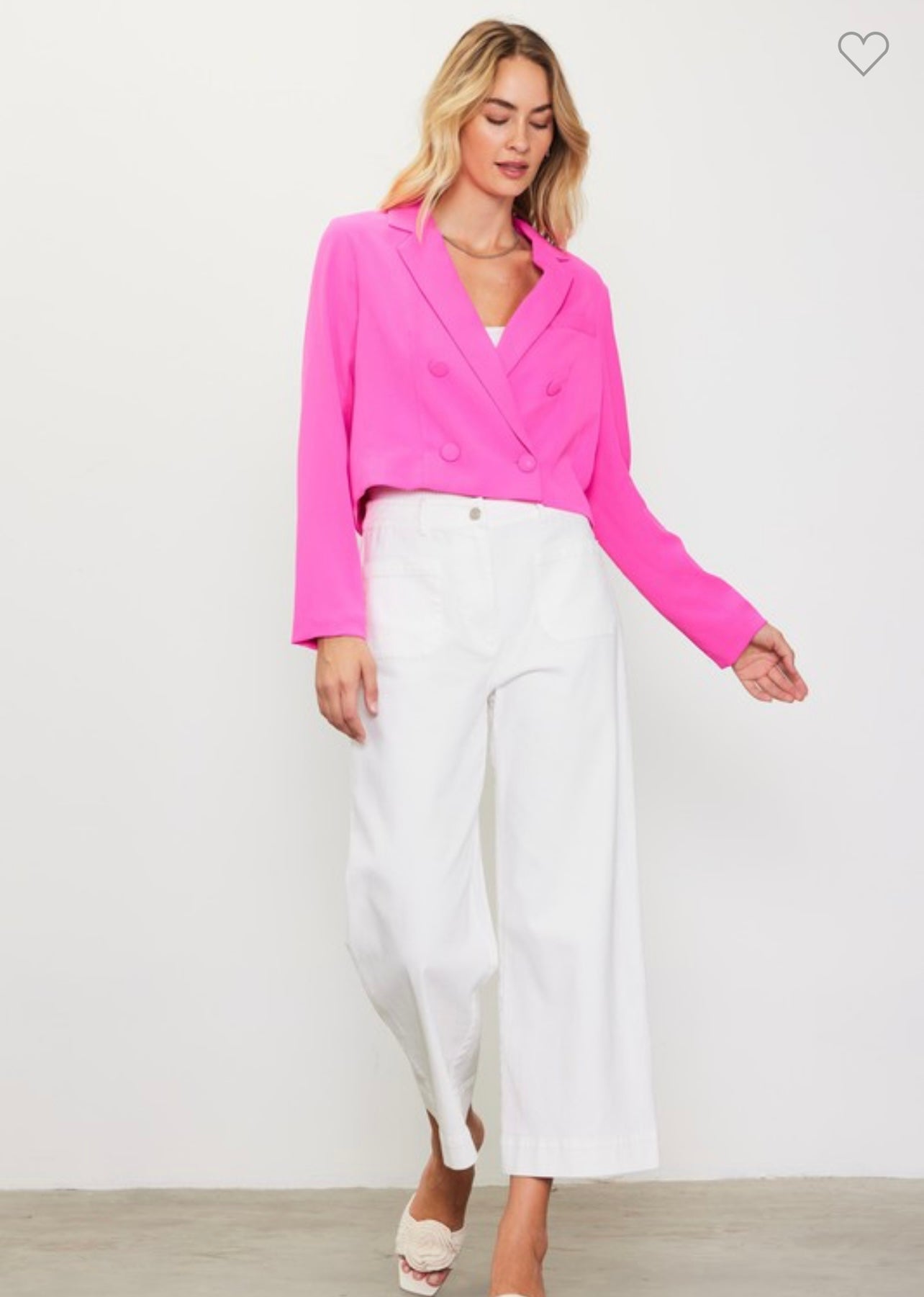 Twill Wide Leg Pants