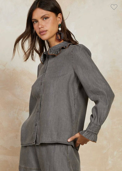 Black Chambray Shirt