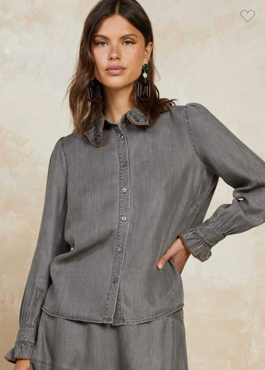 Black Chambray Shirt