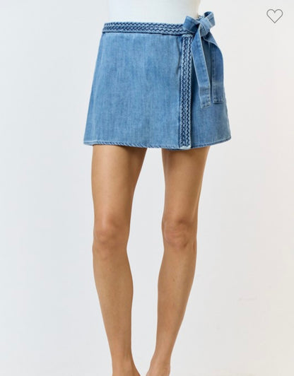 Denim Skort