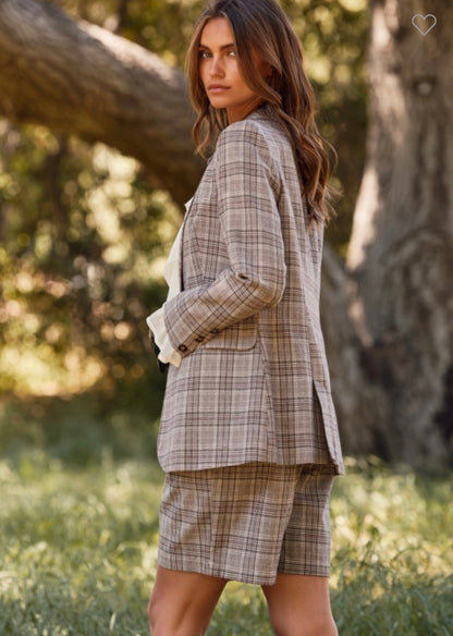 Plaid Blazer