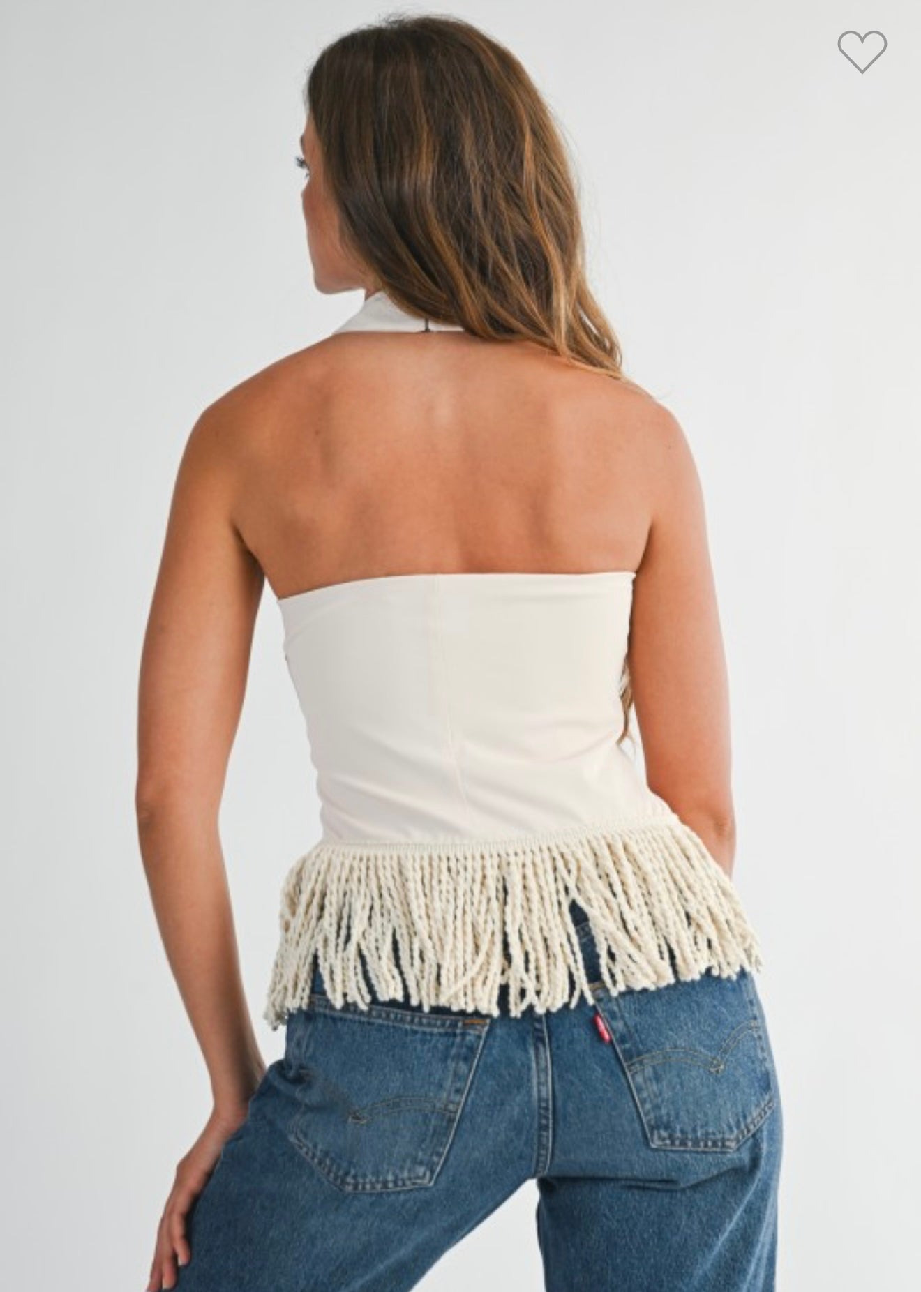 Fringe Halter Top