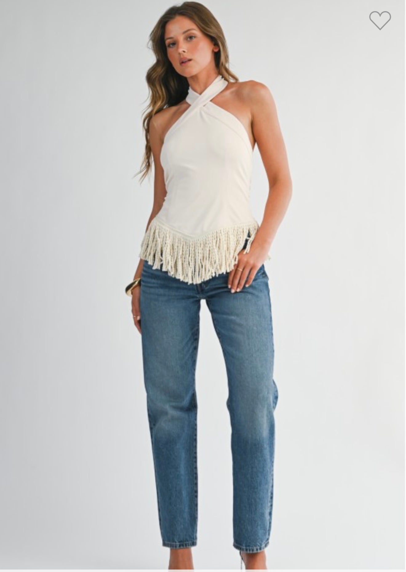 Fringe Halter Top